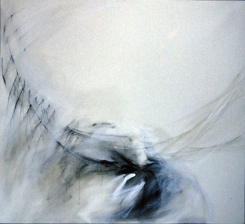 Ende der Zeit, 1989, nach einer Komposition von Olivier Massien, 110 x 110 cm 