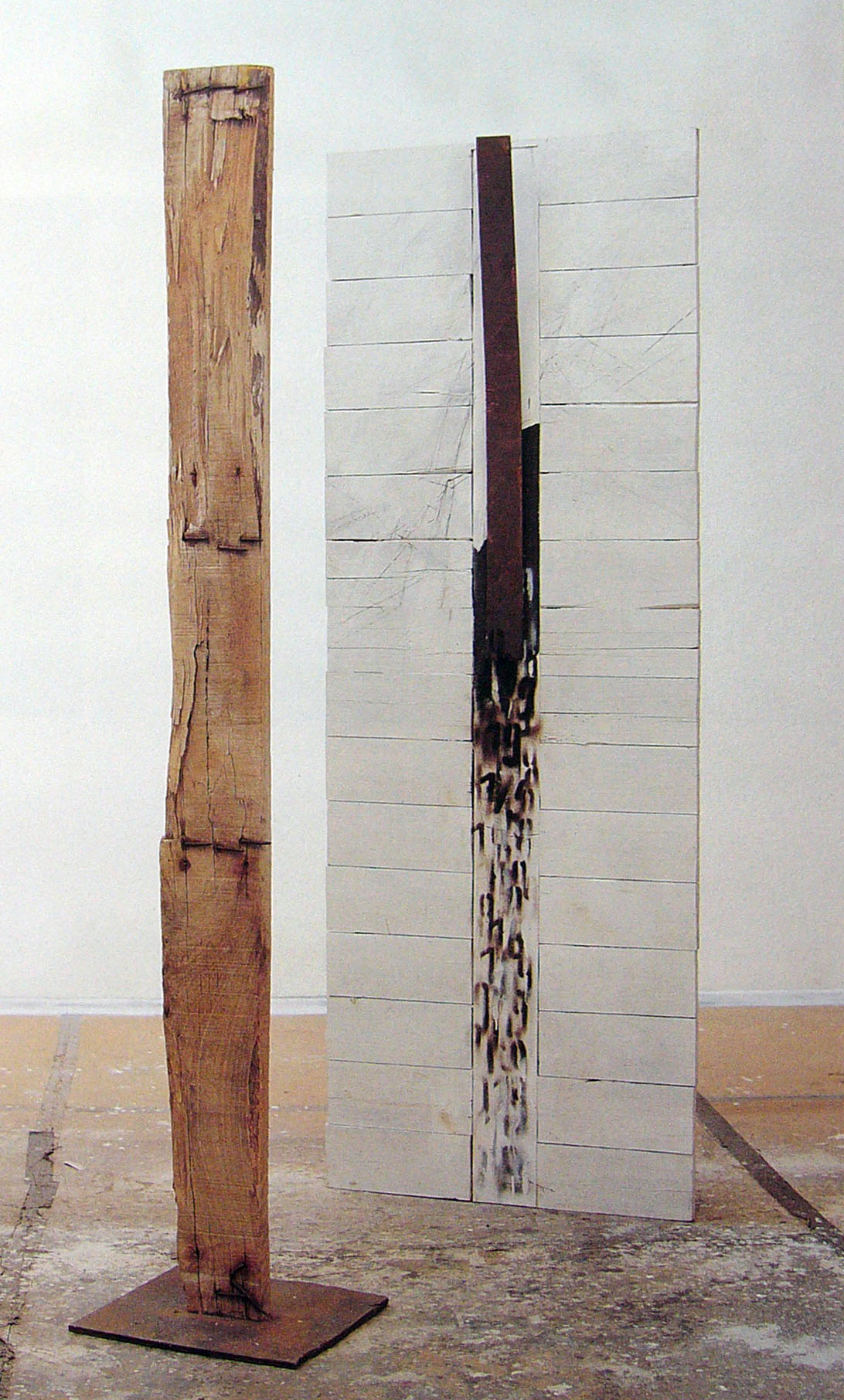 Zeitzeuge mit Bogen in die Zukunft, 1995, 185 cm