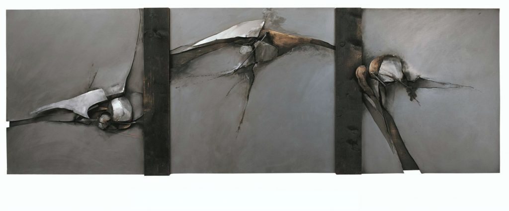 Triptychon - Hiob im Wandel, 2002, 100 x 300 cm